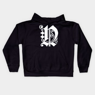 Silver Letter N Kids Hoodie